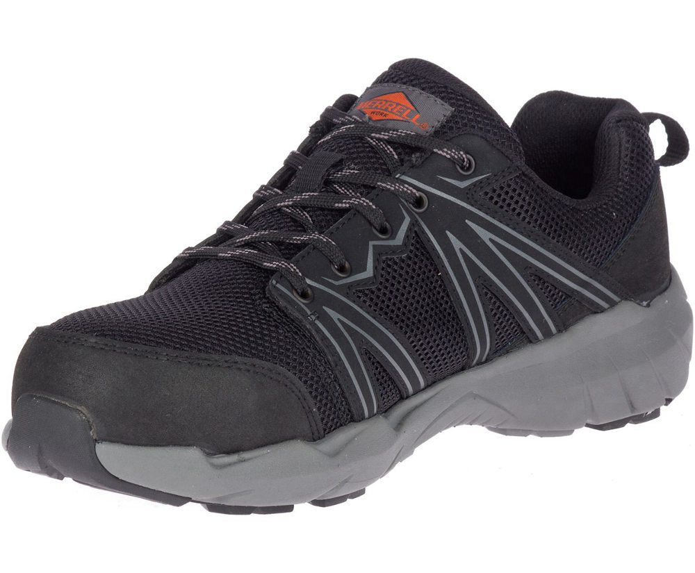 Buty Sportowe Merrell Męskie Czarne - Fullbench Superlite Alloy Toe Sd - 710429-CIL